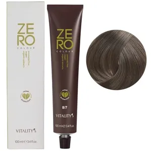8/7 світлий блондин перлинний Крем-фарба для волосся без аміаку, 100 мл ZERO VEGAN Vitality`s