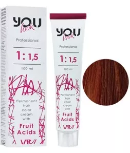 7/43 блондин мідно-золотистий Крем-фарба стійка з фруктовими кислотами, 100 мл You look Professional
