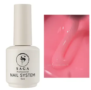 Гель рідкий для зміцнення нігтів, 15 мл №10 Liquid Gel SAGA Professional