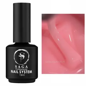 Гель рідкий для зміцнення нігтів, 15 мл №11 Liquid Gel SAGA Professional