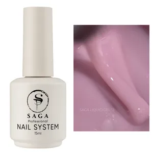 Гель рідкий для зміцнення нігтів, 15 мл №13 Liquid Gel SAGA Professional
