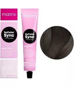 4T шатен титаніум Тонер на лужній основі 90мл SoColor SYNC Pre-Bonded MATRIX