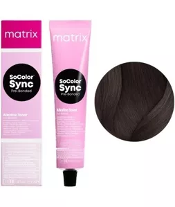 4P шатен перламутровий Тонер на лужній основі 90мл SoColor SYNC Pre-Bonded MATRIX