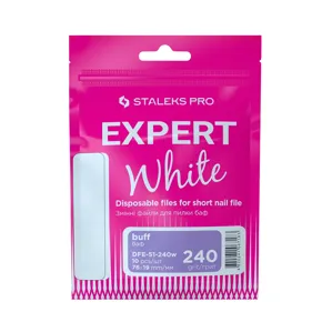 Набір змінних файлів БІЛІ на м’якій основі (10шт) для пилки короткої (шліфувальник на пінній основі) 240 грит EXPERT 51 (DFE-51-240w SOFT) STALEKS PRO
