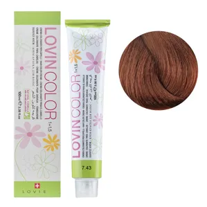 7/43 Стійка крем-фарба для волосся, 100мл  Hair color cream Lovin Color LOVIEN Essential