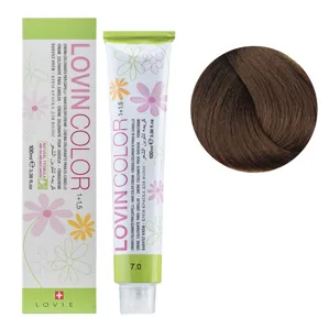 7/0 Стійка крем-фарба для волосся, 100мл  Hair color cream Lovin Color LOVIEN Essential