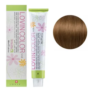 8 Стійка крем-фарба для волосся, 100мл  Hair color cream Lovin Color LOVIEN Essential
