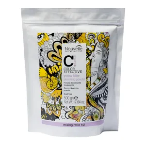 Освітлювальна пудра для волосся з антижовтим ефектом (9 levels), 500 г Yellow killer Bleaching Powder COLOR EFFECTIVE BLONDE Nouvelle