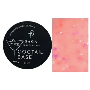 База з пластівцями-конфеті, 13 мл №04 Cocktail Base SAGA Professional