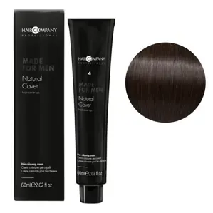 4 каштановий Стійка крем-фарба для чоловіків, 60 мл Natural Cover MADE FOR MEN Hair Company