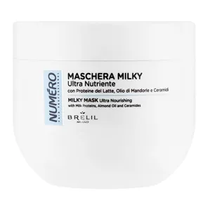 Маска для волосся ультра живильна з молочним протеїном, 400 мл Milky Mask Ultra Nourishing Milky Numero BRELIL Professional