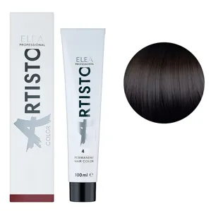 4 Стійка крем-фарба для волосся, 100 мл Permanent Hair Color ARTISTO ELEA Professional