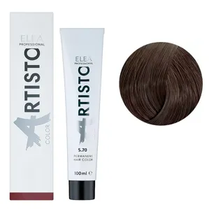 5/70 Стійка крем-фарба для волосся, 100 мл Permanent Hair Color ARTISTO ELEA Professional