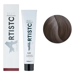 6/12 Стійка крем-фарба для волосся, 100 мл Permanent Hair Color ARTISTO ELEA Professional