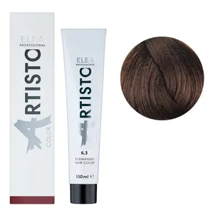 6/3 Стійка крем-фарба для волосся, 100 мл Permanent Hair Color ARTISTO ELEA Professional