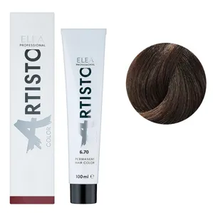 6/70 Стійка крем-фарба для волосся, 100 мл Permanent Hair Color ARTISTO ELEA Professional