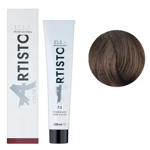 7/1 Стійка крем-фарба для волосся, 100 мл Permanent Hair Color ARTISTO ELEA Professional