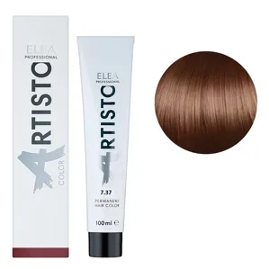 7/37 Стійка крем-фарба для волосся, 100 мл Permanent Hair Color ARTISTO ELEA Professional