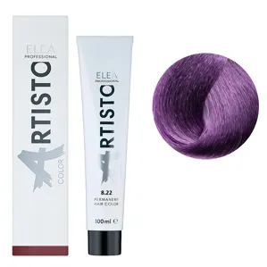 8/22 (8/21) Фіолетовий інтенсивний Стійка крем-фарба для волосся, 100 мл Permanent Hair Color ARTISTO ELEA Professional