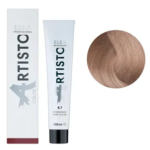 8/7 Стійка крем-фарба для волосся, 100 мл Permanent Hair Color ARTISTO ELEA Professional