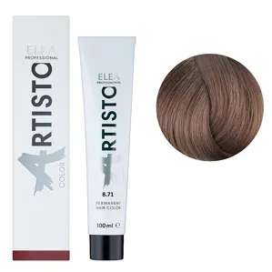8/71 Стійка крем-фарба для волосся, 100 мл Permanent Hair Color ARTISTO ELEA Professional