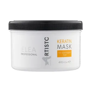 Маска реструктурувальна для пошкодженого волосся, 490 мл Keratin Mask Salon ARTISTO ELEA Professional