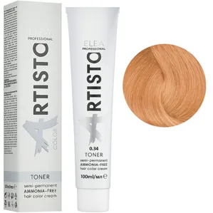 0/34 Безаміачна фарба для волосся, 100 мл Toner Color ARTISTO ELEA Professional