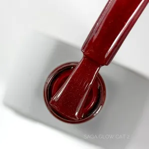 Гель-лак котяче око, 10 мл №02 Glow Cat Gel Polish SAGA Professional