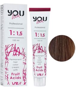 7/7 блондин коричневий Крем-фарба стійка з фруктовими кислотами, 100 мл You look Professional