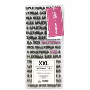 ADORE SPLETNICA Funky Gel Nail Tips 240pcs "XXL COFFIN"  Гелеві тіпси XXL Балерина