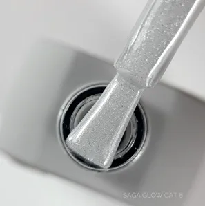 Гель-лак котяче око, 10 мл №08 Glow Cat Gel Polish SAGA Professional