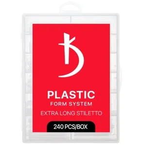 Тіпси пластикові для нарощування нігтів, 240 шт Extra Long Stiletto KODI Professional 
