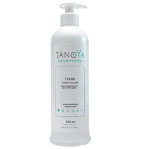 Тонік універсальний для стабілізації pH всіх типів шкіри обличчя, 500 мл TANOYA Cosmetolog
