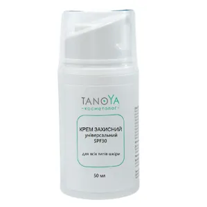 Крем захисний універсальний SPF30 для всіх типів шкіри обличчя, 50 мл TANOYA Cosmetolog