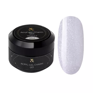 Акрил-гель з блискітками, 15 мл №001  Acryl Gel Charm F.O.X