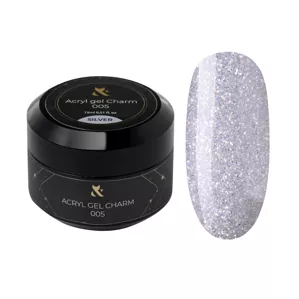 Акрил-гель з блискітками, 15 мл №005  Acryl Gel Charm F.O.X