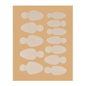 Молди трафарети для френчу на верхніх формах Long Oval, кількість: 12 шт KODI Professional  