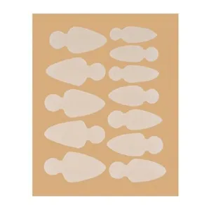 Молди трафарети для френчу на верхніх формах Long Stiletto, кількість: 12 шт KODI Professional  