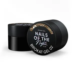 Гель для дизайну з різнобарвним брокатом та глітером для нігтів, 5 мл №2 Brokat Gel NAILSOFTHEDAY