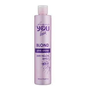 Маска з рожевим пігментом для нейтралізації жовто-помаранчових відтінків волосся, 250 мл MASK Pink Shine BLOND Glamour You look Professional