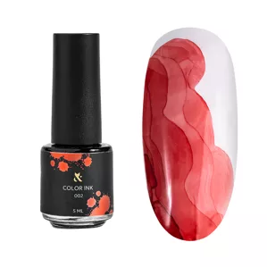 Чорнила для дизайну, 5 мл №002 Колір: Червоний NEW Ink Color F.O.X