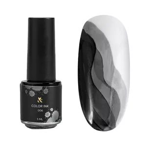 Чорнила для дизайну, 5 мл №006 Колір: Чорний NEW Ink Color F.O.X