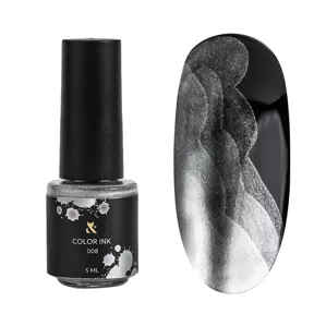 Чорнила для дизайну, 5 мл №008 Колір: Срібло NEW Ink Color F.O.X