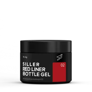 Рідкий гель для украплення нігтів, 15 мл №002 RED LINER Bottle Gel SILLER Professional 