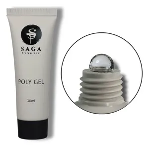 Полігель для нігтів, 30 мл №01 Poly Gel NEW SAGA Professional