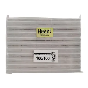 Набір баф-шліфувальник для нігтів 100/100 грит (50 шт) прямокутний Super MINI Heart