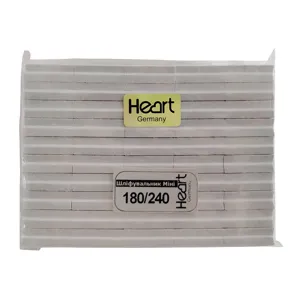 Набір баф-шліфувальник для нігтів 180/240 грит (50 шт) прямокутний Super MINI Heart