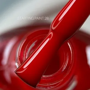 Лак-фарба для стемпінга, 8 мл №28 Колір: Маковий Stamping Paint SAGA Professional