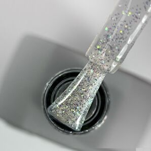 Топ світловідбиваючий з голографічними блискітками, 9 мл №10 Cruch Top SAGA Professional