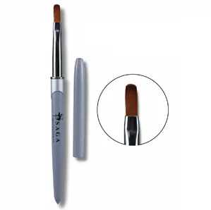 Пензлик для гелю, овал 12 мм №6 NEW SAGA Professional
